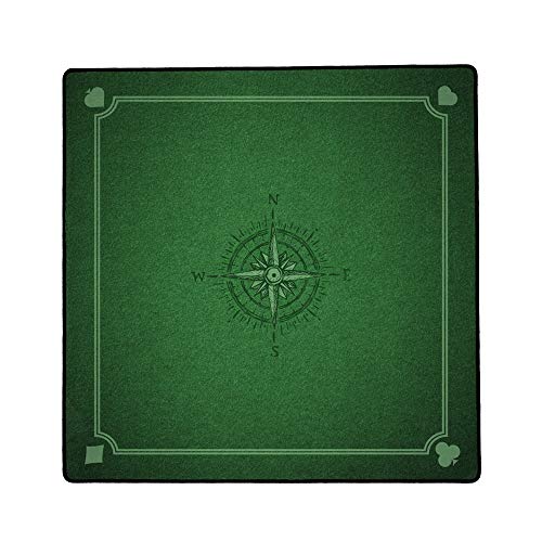 Immersion Spielunterlage, Schreibtischunterlage, Allzweckmatte, Motiv: Kartensymbole, 76x76cm 2009801 grün von Immersion