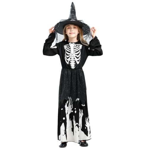 Halloween-Leuchtende-Tod-Skelett-Kostüm für Mädchen – Kostüm für Halloween- Party & Feier-Cosplay, beinhaltet weibliches Leucht-Skelett-Outfit, ideal für Halloween-Verkleidung und Kostümspiele (XL) Halloween-Leuchtende-Tod-Skelett-Kostüm für Mädchen – Kostüm für Halloween- Party & Feier-Cosplay, beinhaltet weibliches Leucht-Skelett-Outfit, ideal für Halloween-Verkleidung und Kostümspiele (XL) von Imoncom