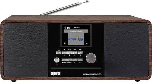 Imperial DABMAN i200CD Internet Tischradio DAB+, UKW, Internet Bluetooth®, DLNA, WLAN, AUX, Interne von Imperial