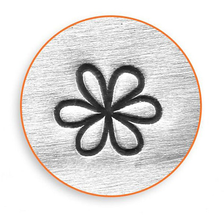 Prägestempel, Blume, L 65 mm, Größe 6 mm, 1 Stk von ImpressArt