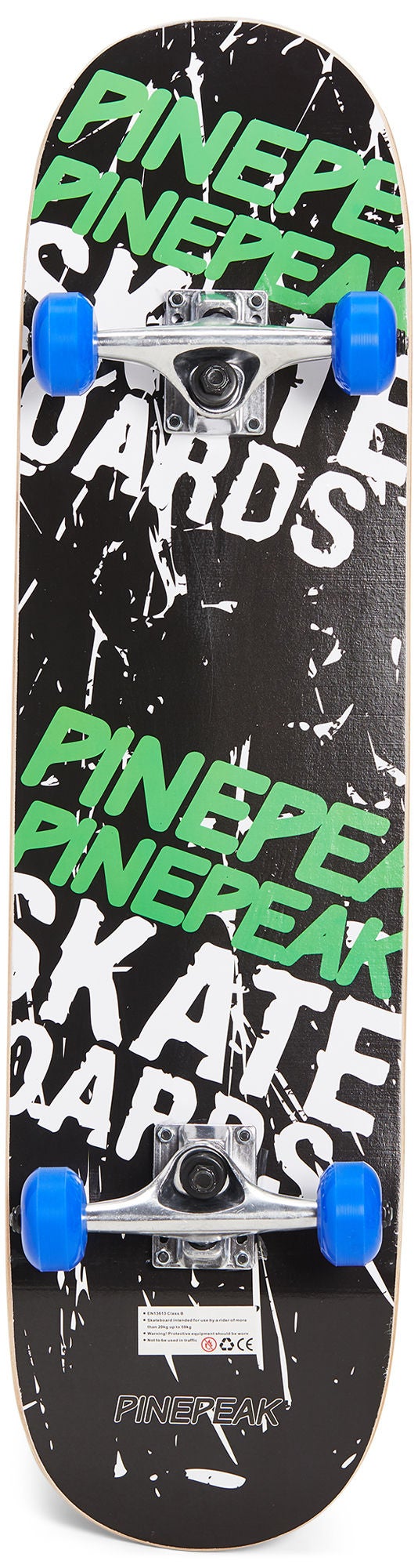 Pinepeak Skateboard, Schwarz/Grün Pinepeak Skateboard, Schwarz/Grün von Pinepeak