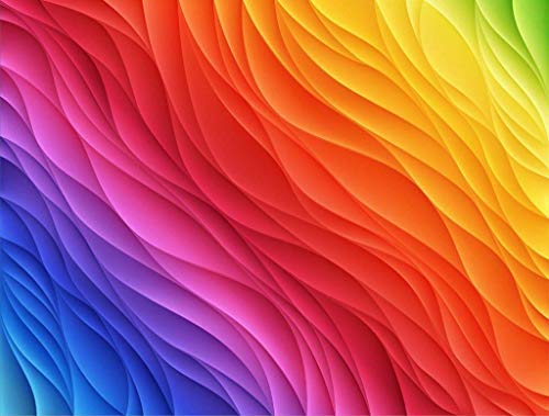 Wellenförmige Regenbogen - 1000 Stück - Fast unmöglich für Puzzle von Impuzzible