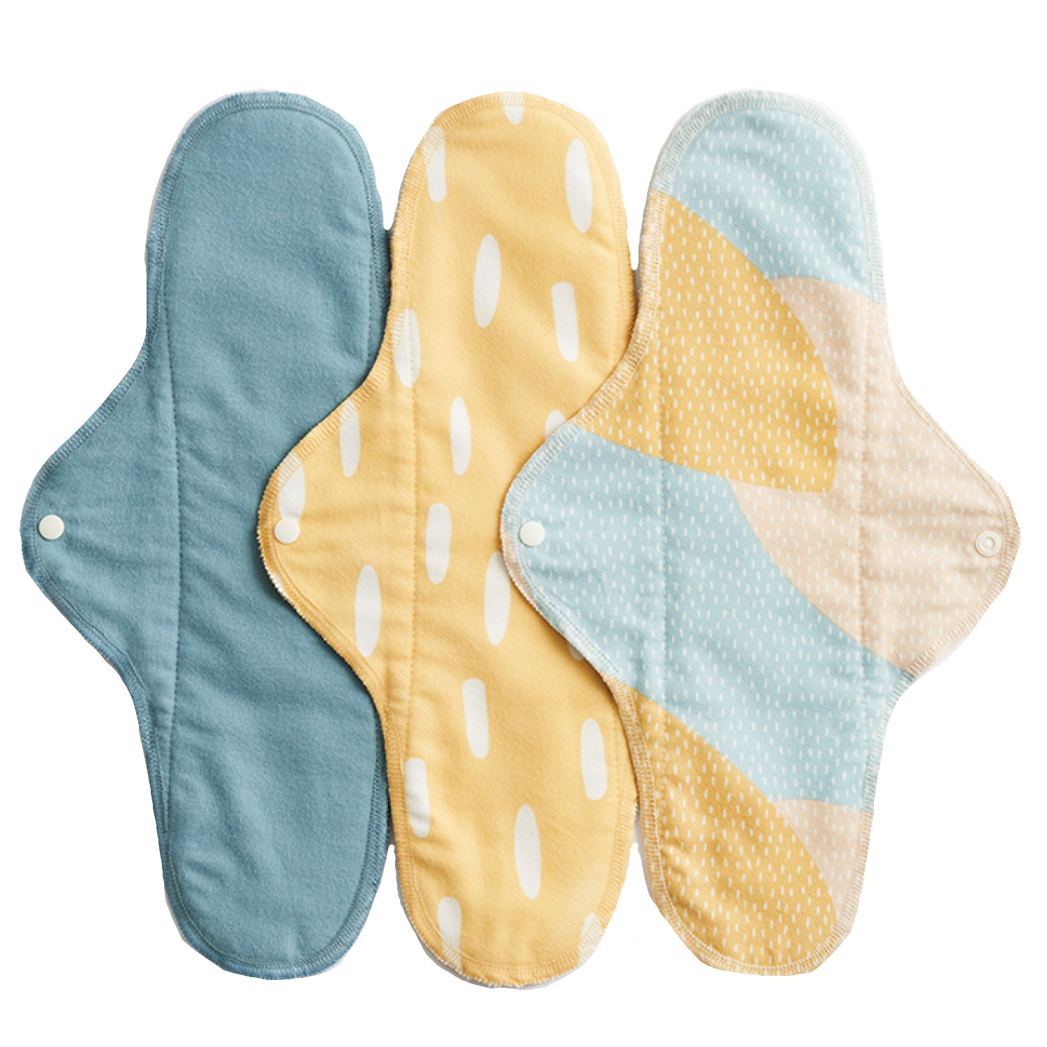 Imse Slipeinlagen & Stoffbinden Classic - 3 Stk - Blue Sprinkle Nachtbinde (L) von ImseVimse