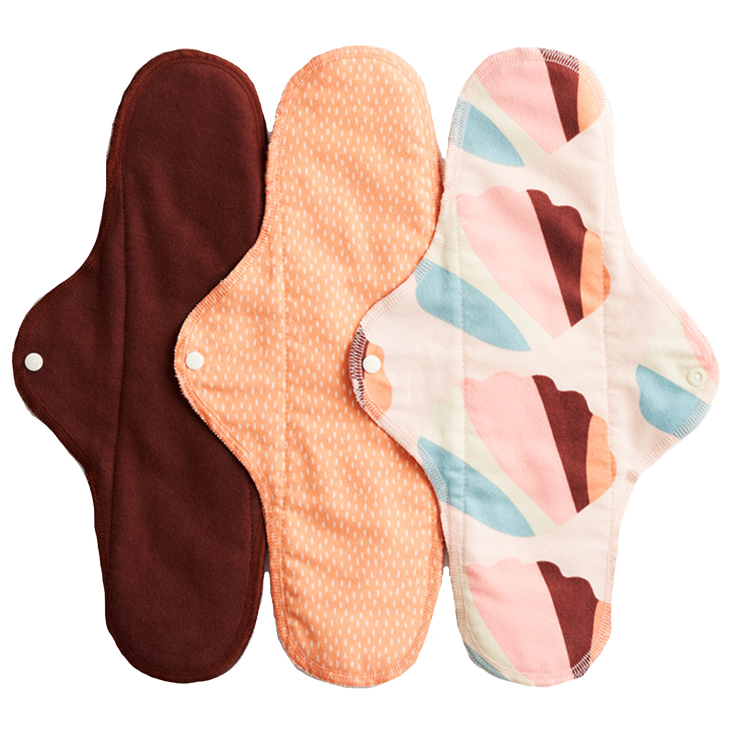 Imse Slipeinlagen & Stoffbinden Classic - 3 Stk - Orange Sprinkle Nachtbinde (L) von ImseVimse