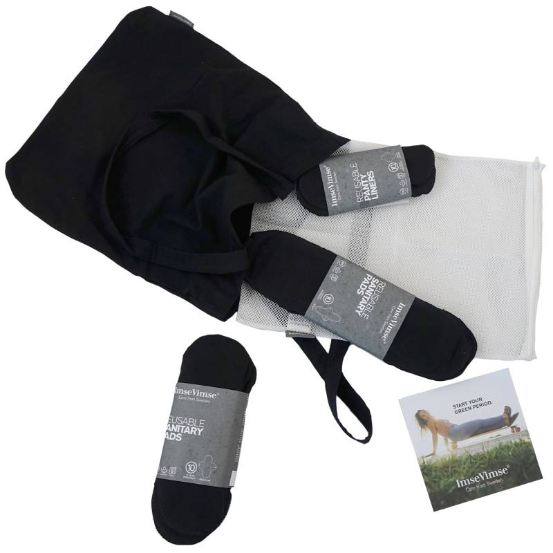 Imse Stoffbinden Starterset - 12 Stk + Tasche - Black Imse Stoffbinden Starterset - 12 Stk + Tasche - Black von ImseVimse