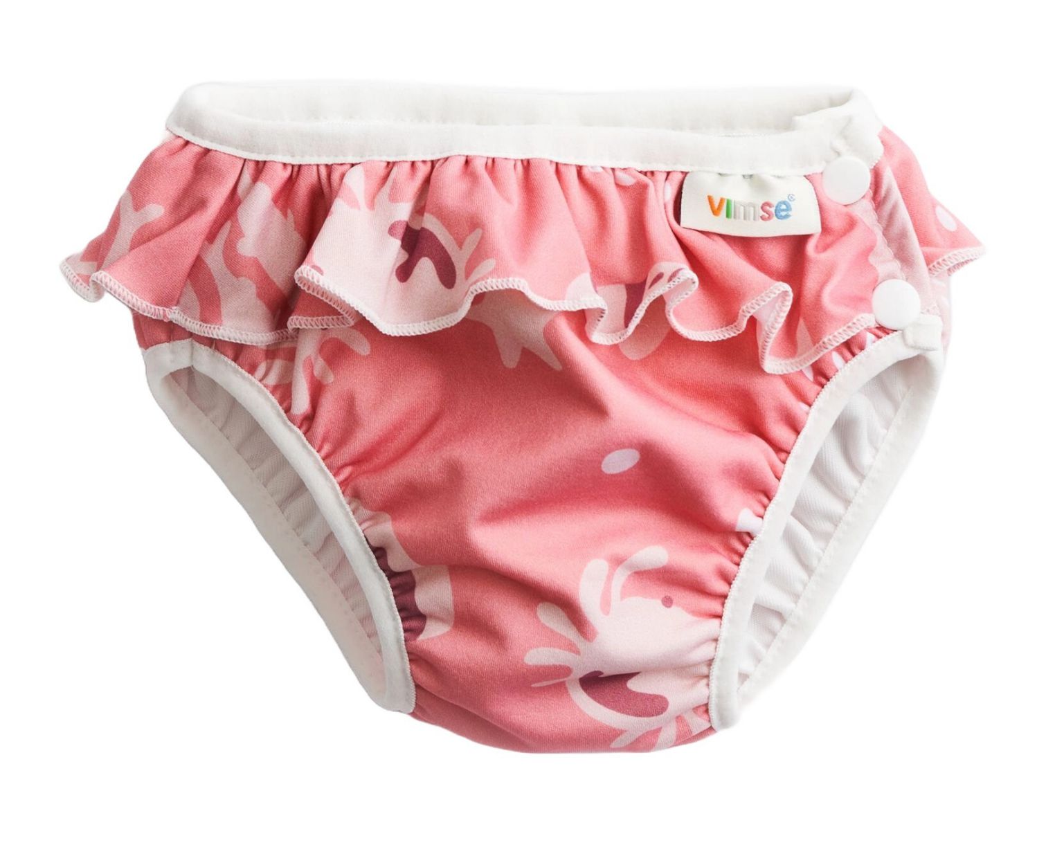 Vimse Schwimmwindel - Pink Whale Frill S (6 - 8 kg) von ImseVimse