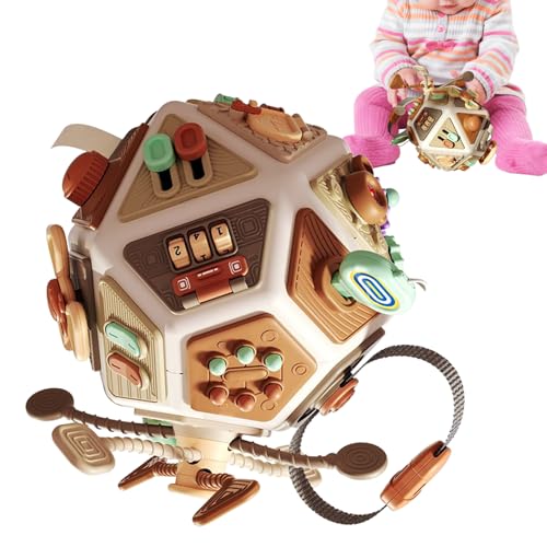 Imtrub Baby Sinneswürfel Aktivitätswürfel Spielzeug - Förderung Feinmotorik Fähigkeiten | Frühförderung Pädagogisches Interaktives Spielzeug - Für Geburtstag Weihnachten Festtag Geschenkfüllung von Imtrub