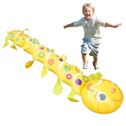 Imtrub Caterpillar Blasable Water Sprinkler, Caterpillar Sprinkler | Aufblasbare Raupen -Sprinkler für Kinder - Sprühspiel im Freien für Kinder Mädchen Gartenpool Party Sommer außerhalb des Spiels von Imtrub