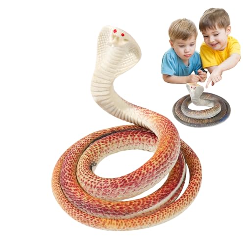 Imtrub Realistische falsche Schlange, realistische Schlange - Lustige Streichmaterial Gag Stuffer Schlangenrequisiten - Multifunktionales Spielwitz Zubehör kniffliges Modell für den Dummköpfe, von Imtrub