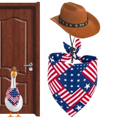 Imtrub Unabhängigkeitstag Gänse Kleidung, Flagge, Tier-Outfit, niedliches Outdoor- -Party-Zubehör, Festliches Gänse-Kostüm für Hofdekorationen Imtrub Unabhängigkeitstag Gänse Kleidung, Flagge, Tier-Outfit, niedliches Outdoor- -Party-Zubehör, Festliches Gänse-Kostüm für Hofdekorationen von Imtrub