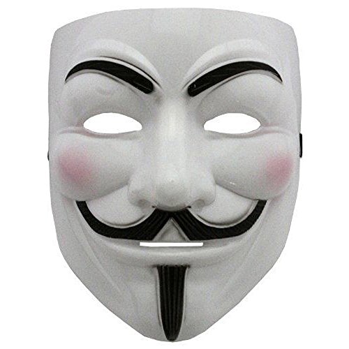 Inception Pro Infinite - Maske - weiße Farbe - Karneval - Frau - Mann - Halloween - V für Rache - Kerl Fawkes - Film - berühmt - anonym - Geschenkidee für Weihnachten und Geburtstag Inception Pro Infinite - Maske - weiße Farbe - Karneval - Frau - Mann - Halloween - V für Rache - Kerl Fawkes - Film - berühmt - anonym - Geschenkidee für Weihnachten und Geburtstag von Inception Pro Infinite