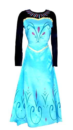 Kostüm Elsa Krönung - Damen - Frozen - mit Umhang - Verkleidung - Karneval - Halloween - Cosplay - Prinzessin - Größe S - originelle Geschenkidee von Inception Pro Infinite