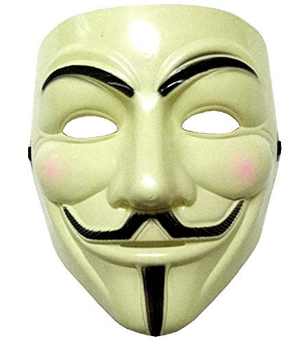 Maske - Farbe Gelb - Karneval - Halloween - Damen - Herren - V für Rache - Guy Fawkes - Film - Berühmt - Anonymous von Inception Pro Infinite