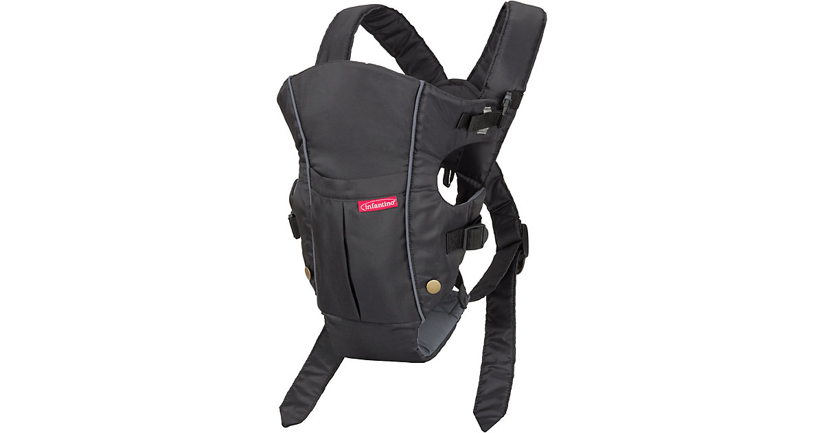 Swift Classic ergonomische Babytrage, schwarz schwarz Modell 2 Swift Classic ergonomische Babytrage, schwarz schwarz Modell 2 von Infantino