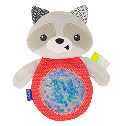 Infantino 215083-01 Seek & Squish Waschbär Sensory Pal, Mehrfarbig von INFANTINO