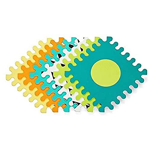 Infantino 216056 Soft Eva Foam Puzzle Mat-Suitable from Birth-Easy to Clean, Multicolored von INFANTINO