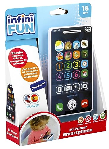 Cefa Toys 00975 INFINIFUN Animales Mein erstes Infinyfun Smartphone, lehrreich, taktil, zweisprachig, geeignet für Kinder ab 12 Monaten Cefa Toys 00975 INFINIFUN Animales Mein erstes Infinyfun Smartphone, lehrreich, taktil, zweisprachig, geeignet für Kinder ab 12 Monaten von Infini Fun