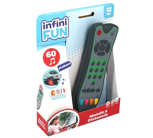 Cefa Toys - Infinifun-Fernbedienung, mit 4 Spielmodi, Lichter und Sounds, 24 Tasten, 3 Sprachen (Französisch, Englisch und Spanisch) (00972) von Infini Fun