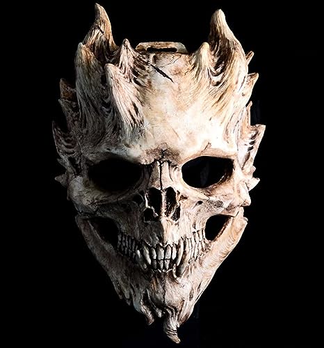 Infinity Gauntlet Halloween Dämon Maske Vollkopf Schädel Maske Skelett Ghostface Maske Scary Teufel Maske Cosplay Kostüm Requisiten Erwachsene von Infinity Gauntlet