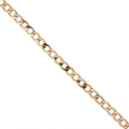 Infinity Hearts Aluminium Gold Meter Kette 12x8mm - 50cm von Infinity Hearts