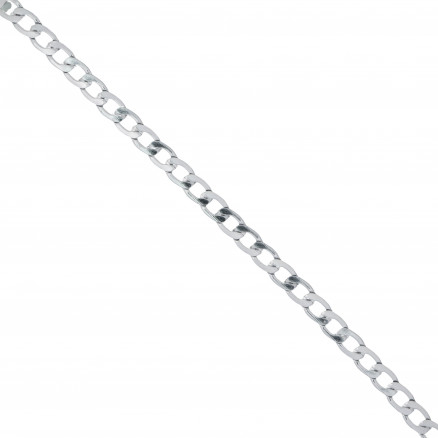 Infinity Hearts Aluminium Silber Meter Kette 12x8mm - 50cm von Infinity Hearts