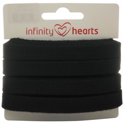 Infinity Hearts Anorakschnur Baumwolle flach 10mm 990 Schwarz - 5m Infinity Hearts Anorakschnur Baumwolle flach 10mm 990 Schwarz - 5m von Infinity Hearts