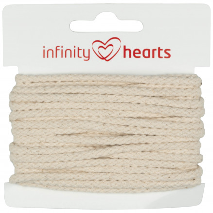 Infinity Hearts Anorakschnur Baumwolle rund 3mm 200 Natur - 5m Infinity Hearts Anorakschnur Baumwolle rund 3mm 200 Natur - 5m von Infinity Hearts