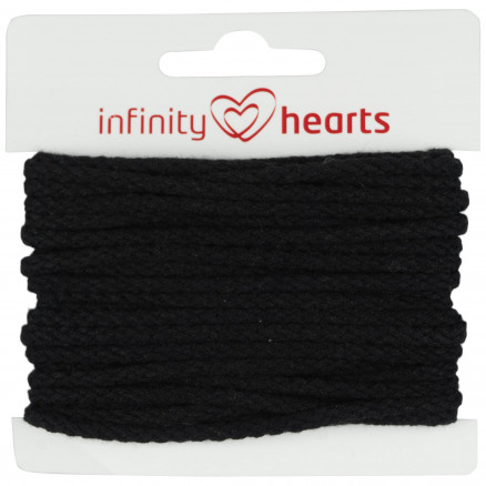 Infinity Hearts Anorakschnur Baumwolle rund 3mm 990 Schwarz - 5m Infinity Hearts Anorakschnur Baumwolle rund 3mm 990 Schwarz - 5m von Infinity Hearts