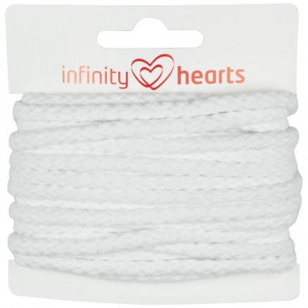 Infinity Hearts Anorakschnur Baumwolle rund 5mm 100 Weiß - 5m Infinity Hearts Anorakschnur Baumwolle rund 5mm 100 Weiß - 5m von Infinity Hearts