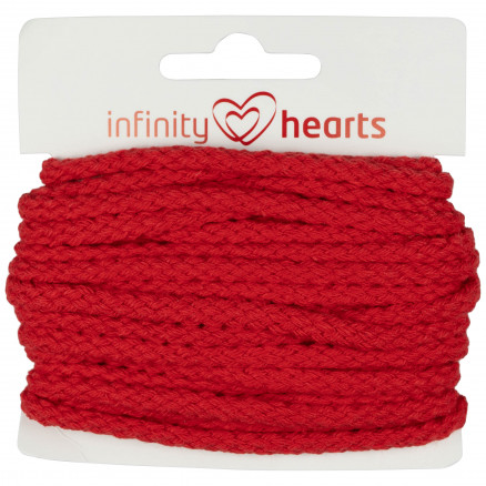 Infinity Hearts Anorakschnur Baumwolle rund 5mm 550 Rot - 5m Infinity Hearts Anorakschnur Baumwolle rund 5mm 550 Rot - 5m von Infinity Hearts