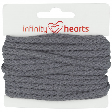 Infinity Hearts Anorakschnur Baumwolle rund 5mm 950 Dunkelgrau - 5m Infinity Hearts Anorakschnur Baumwolle rund 5mm 950 Dunkelgrau - 5m von Infinity Hearts