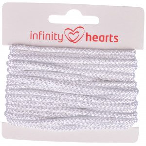 Infinity Hearts Anorakschnur Polyester 3mm 01 Weiß - 5m von Infinity Hearts