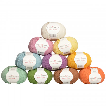 Infinity Hearts Baby Merino Farbpackung 02 Ostern - 10 Stk von Infinity Hearts