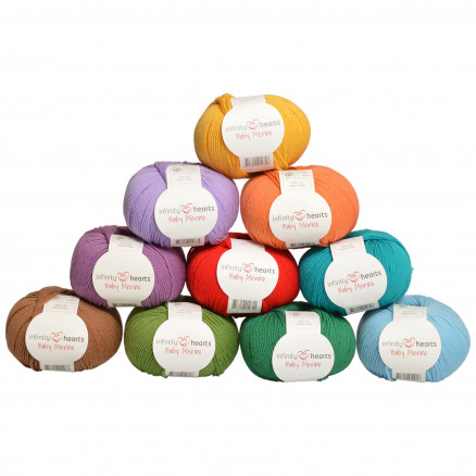 Infinity Hearts Baby Merino Farbpackung 06 Strahlende Farben - 10 Stk von Infinity Hearts