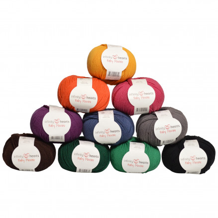 Infinity Hearts Baby Merino Farbpackung 07 Dunkle Farben - 10 Stk von Infinity Hearts