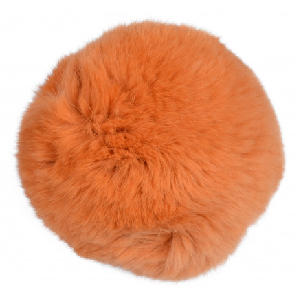 Infinity Hearts Bommel Rexkaninchenfell Pfirsich 100mm von Infinity Hearts