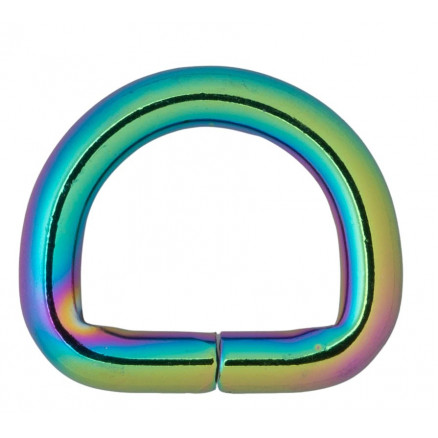 Infinity Hearts D-Ring Eisen Farbenmix 20x20mm - 5 Stk von Infinity Hearts