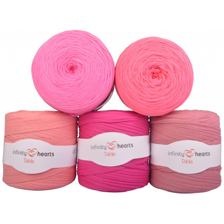 Infinity Hearts Dahlia Stoff Garn 14 Schattierungen von Rosa - 1 Stück von Infinity Hearts