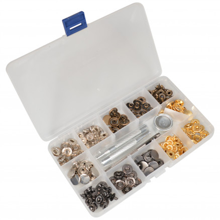 Infinity Hearts Druckknöpfe in Kunststoffbox mit Werkzeug Metall Gold/ Silber/ Kupfer 12,5mm - 40 Sets Infinity Hearts Druckknöpfe in Kunststoffbox mit Werkzeug Metall Gold/ Silber/ Kupfer 12,5mm - 40 Sets von Infinity Hearts