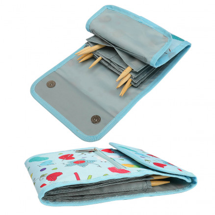 Infinity Hearts Etui für Rundstricknadeln Hellblau mit Print Infinity Hearts Etui für Rundstricknadeln Hellblau mit Print von Infinity Hearts