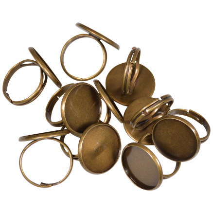 Infinity Hearts Fingerring DIY Eisen Bronze 18mm - 10 Stk Infinity Hearts Fingerring DIY Eisen Bronze 18mm - 10 Stk von Infinity Hearts