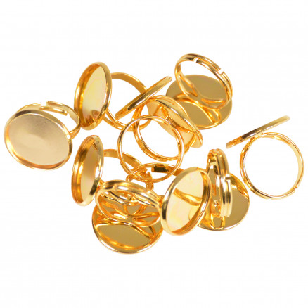 Infinity Hearts Fingerring DIY Eisen Gold 18mm - 10 Stk Infinity Hearts Fingerring DIY Eisen Gold 18mm - 10 Stk von Infinity Hearts