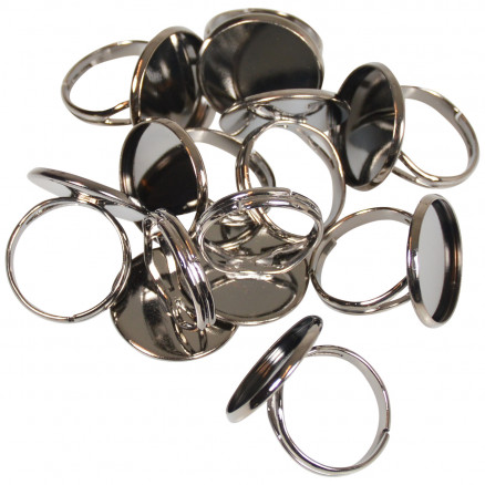 Infinity Hearts Fingerring DIY Eisen Schwarz 18mm - 10 Stk Infinity Hearts Fingerring DIY Eisen Schwarz 18mm - 10 Stk von Infinity Hearts