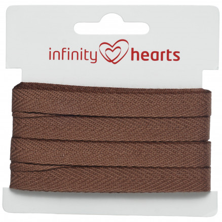 Infinity Hearts Fischgrätband Baumwolle 10mm 06 Braun - 5m von Infinity Hearts