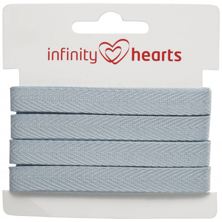 Infinity Hearts Fischgrätband Baumwolle 10mm 42 Hellblau - 5m Infinity Hearts Fischgrätband Baumwolle 10mm 42 Hellblau - 5m von Infinity Hearts