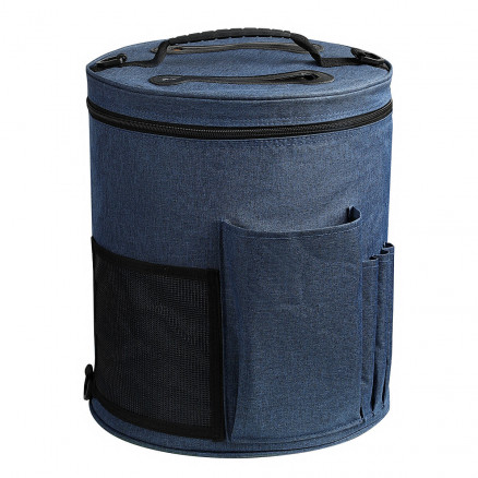 Infinity Hearts Garntasche/Stricktasche rund Marineblau 32x28cm Infinity Hearts Garntasche/Stricktasche rund Marineblau 32x28cm von Infinity Hearts