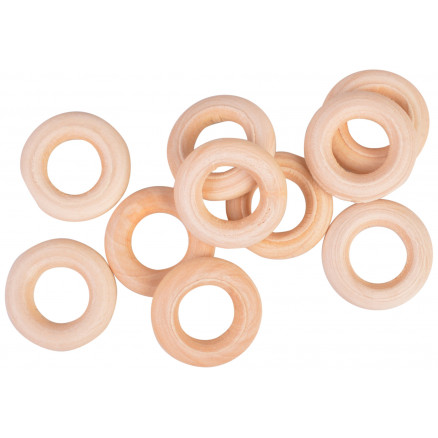 Infinity Hearts Holzringe/Vorhangringe Holz Rund 20mm - 10 Stk Infinity Hearts Holzringe/Vorhangringe Holz Rund 20mm - 10 Stk von Infinity Hearts