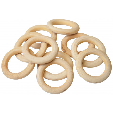 Infinity Hearts Holzringe/Vorhangringe Holz Rund 40mm - 10 Stk Infinity Hearts Holzringe/Vorhangringe Holz Rund 40mm - 10 Stk von Infinity Hearts