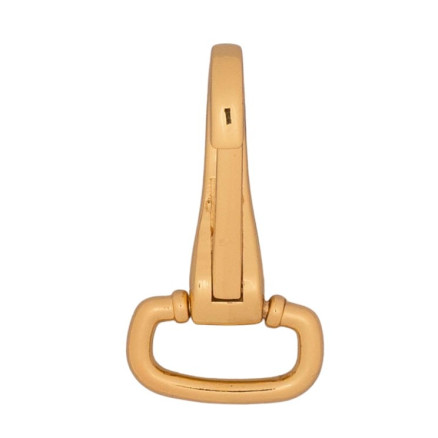 Infinity Hearts Karabiner mit D-Ring Messing Helles Gold 50mm - 1 Stk von Infinity Hearts