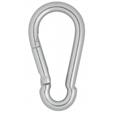 Infinity Hearts Feuerwehrhaken/Karabiner Edelstahl Silber 100x50mm - 3 Stk von Infinity Hearts